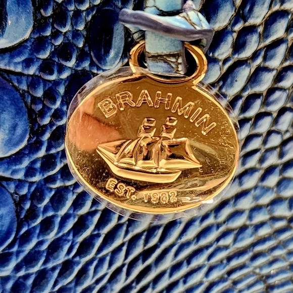 BRAHMIN | Elaine Blue Shadow Melbourne Bag | *NWT* - Picture 6 of 11